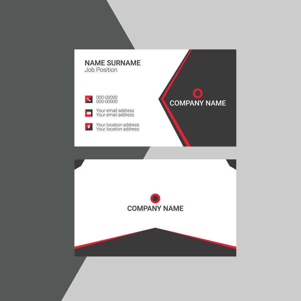 Business Card Design Template for Commercially Branding vector
