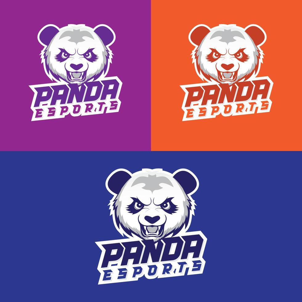 panda esports logo design which is usually used for logos, emblems and nameplates vector