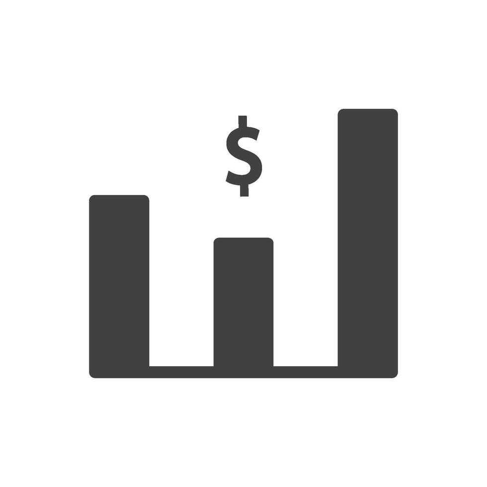 Money graph dollar sign vector