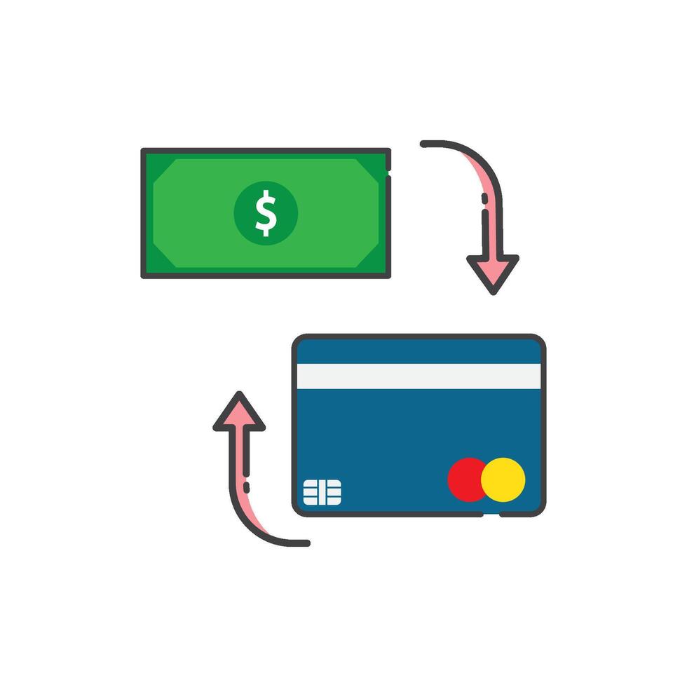 ATM Card icon design vector