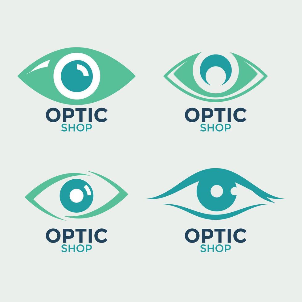 Optical Store Emblem Design Illustration Template vector