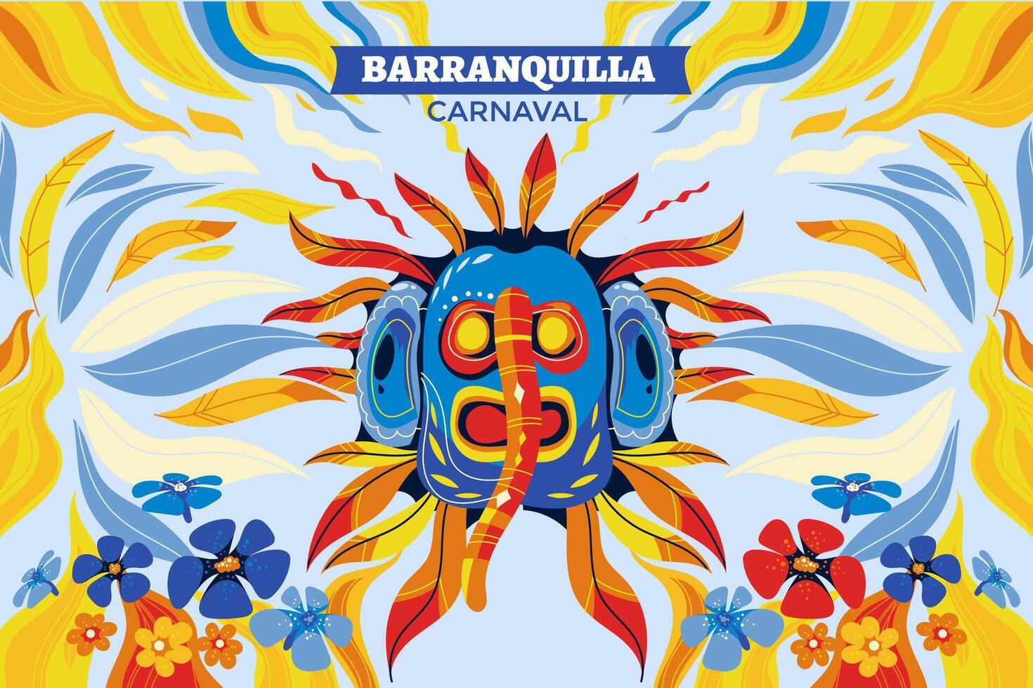 Colorful background for the Colombian Barranquilla Carnival vector