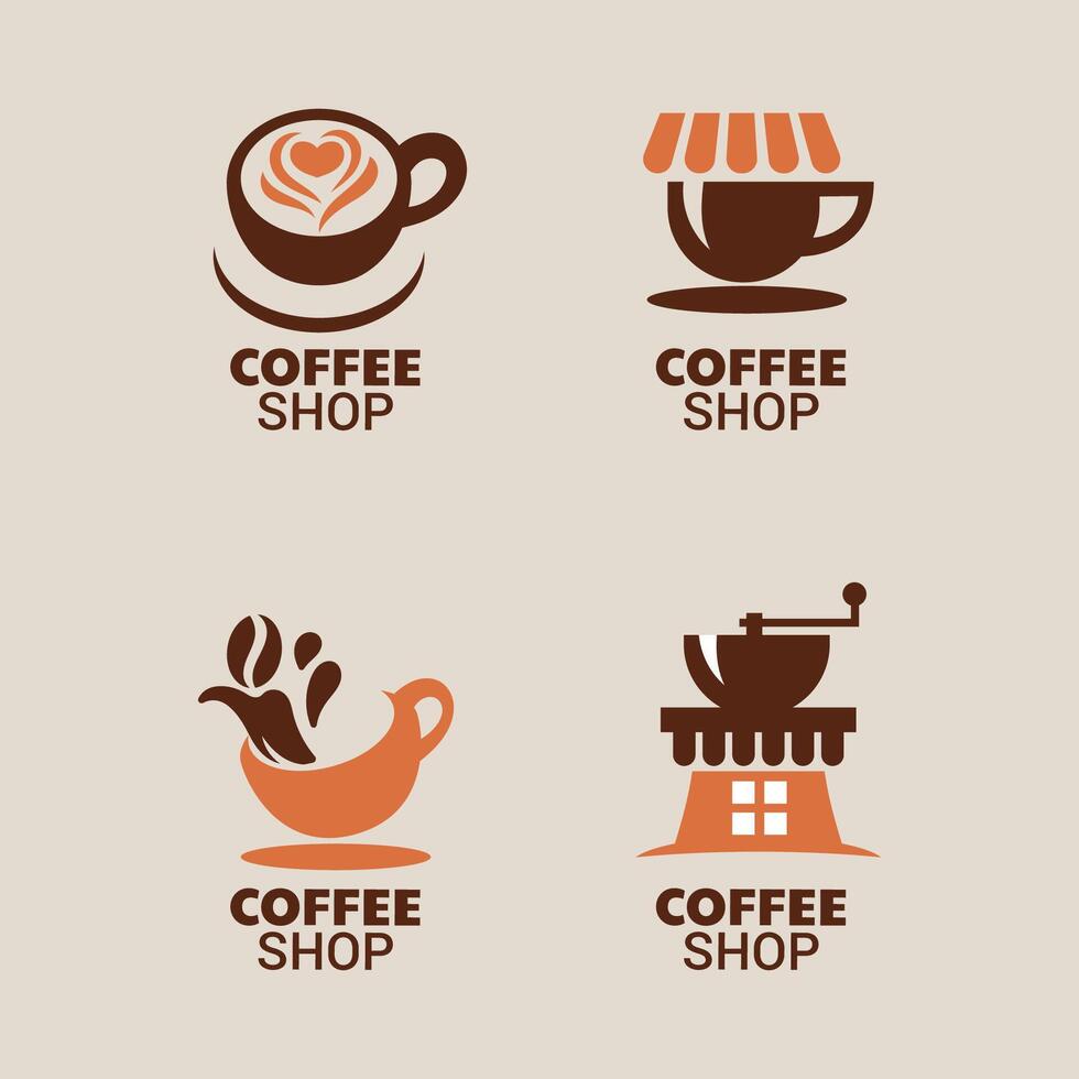 Coffee logo design template. Suitable for label, emblem and badge for culinary business vector