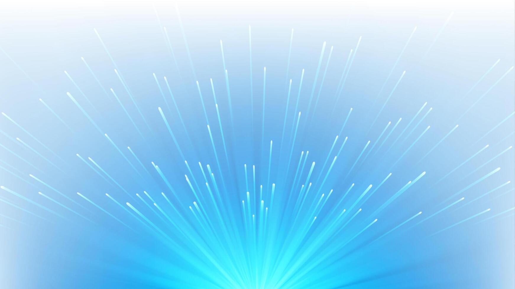 Blue Light Rising with Sparks, Isolated on White Background vector