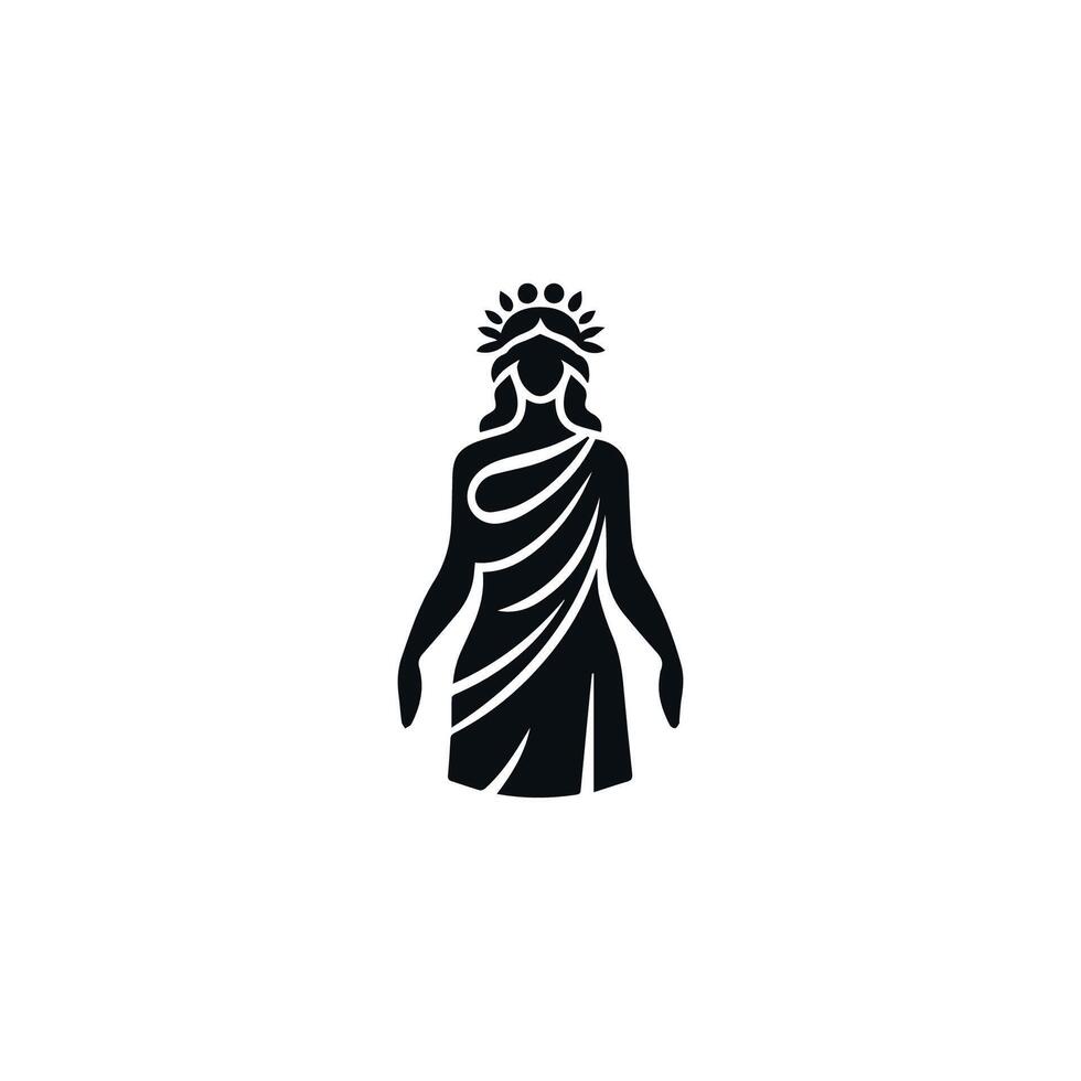 Justice goddess logo vector