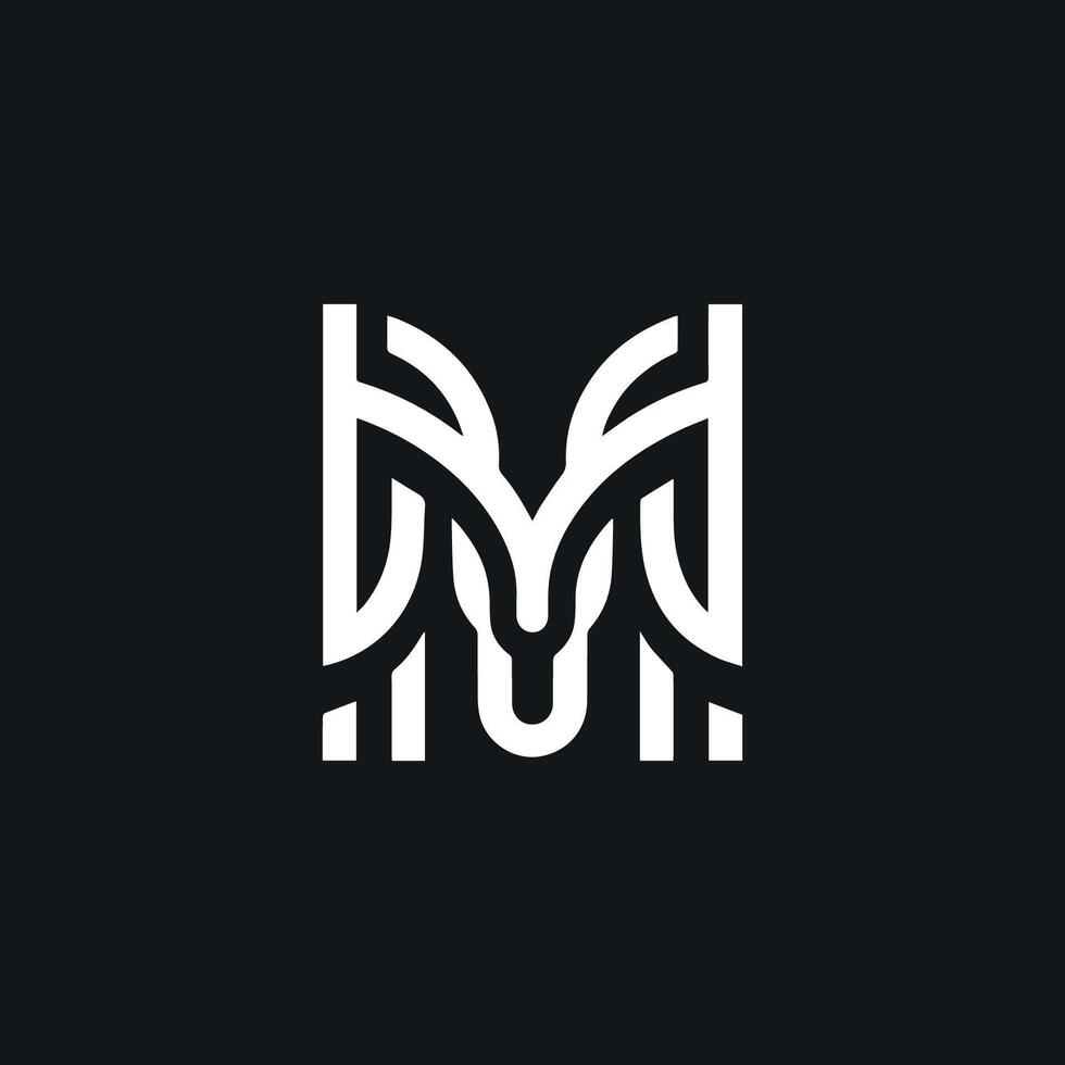 Abstract letter M logo vector