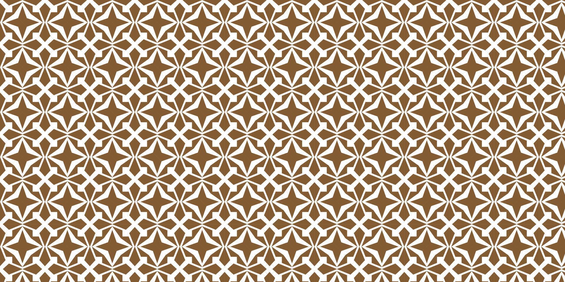 Brown abstract motif pattern with harmonious shapes. Brown batik pattern, suitable for traditional clothing motifs vector