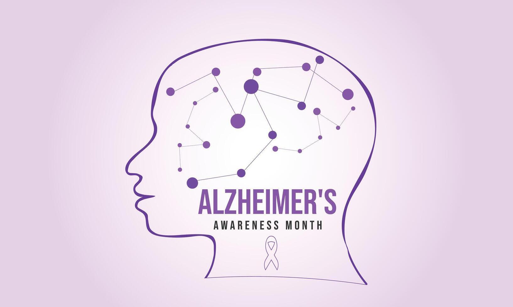 Alzheimer's awareness month. background, banner, card, poster, template. illustration. vector