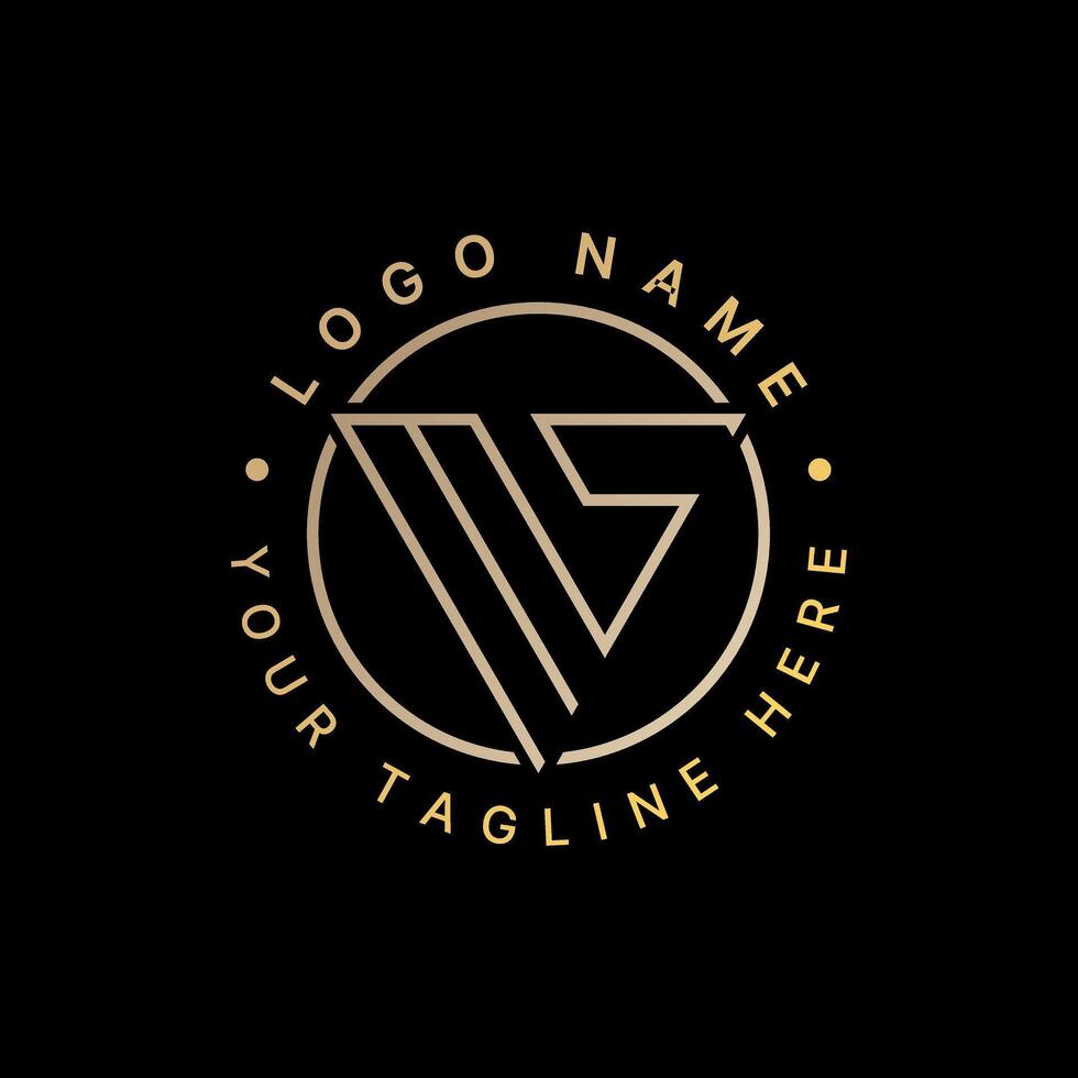 Logo design graphic concept creative abstract premium stock initial MS line sport font on triangle circle. Related to monogram typography brand vector