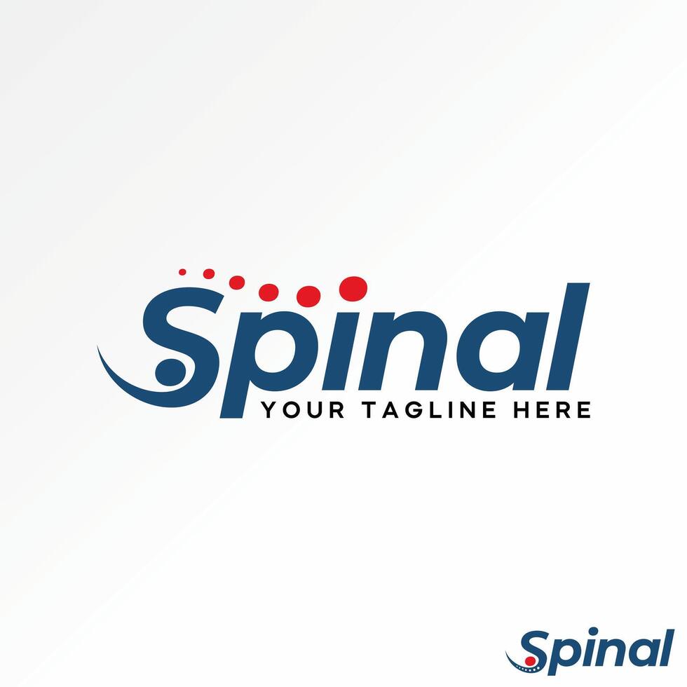 Logo design graphic concept creative abstract premium stock initial S body font word Spinal bond. Related to monogram typography health therapy vector