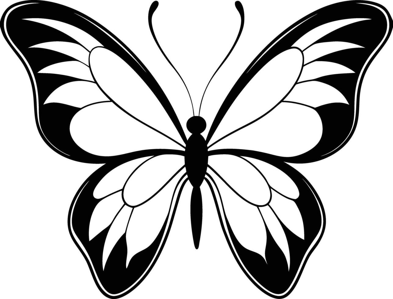Ornate Butterfly Artwork vector