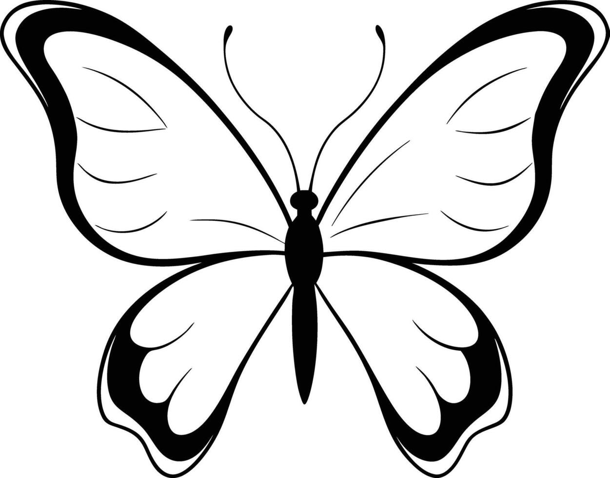 Butterfly Silhouette Art vector