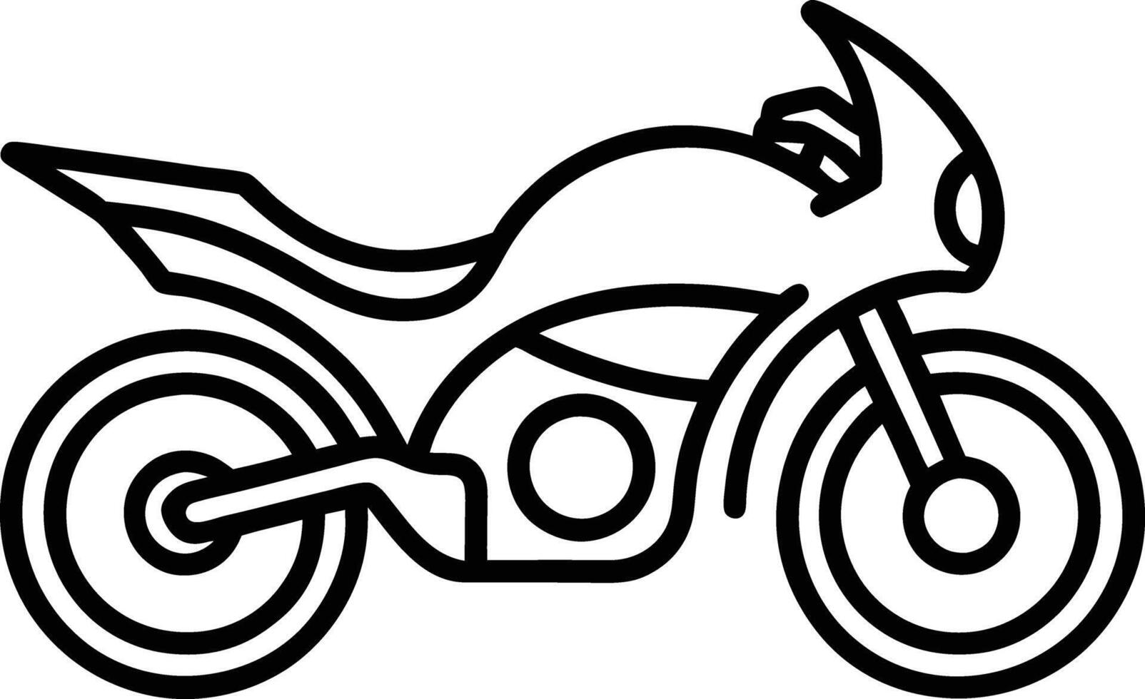 Sporty Two-Wheeler Design vector