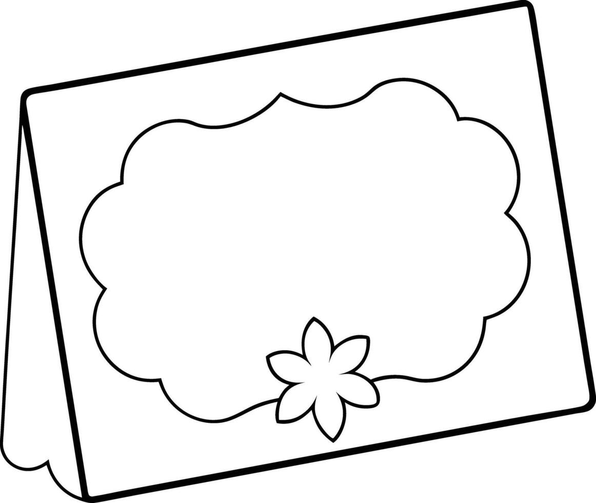 Minimalist Greeting Card Layout vector