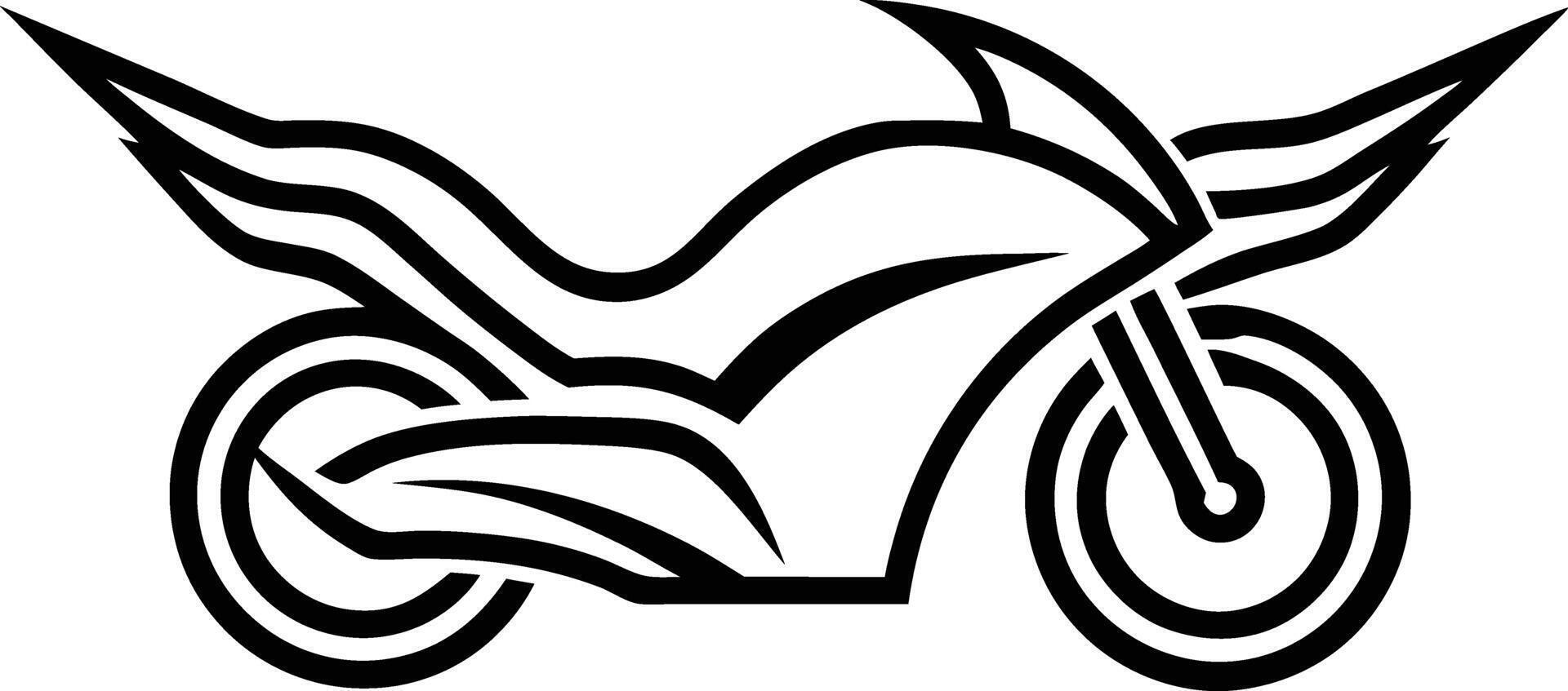Sport Bike Line Design vector