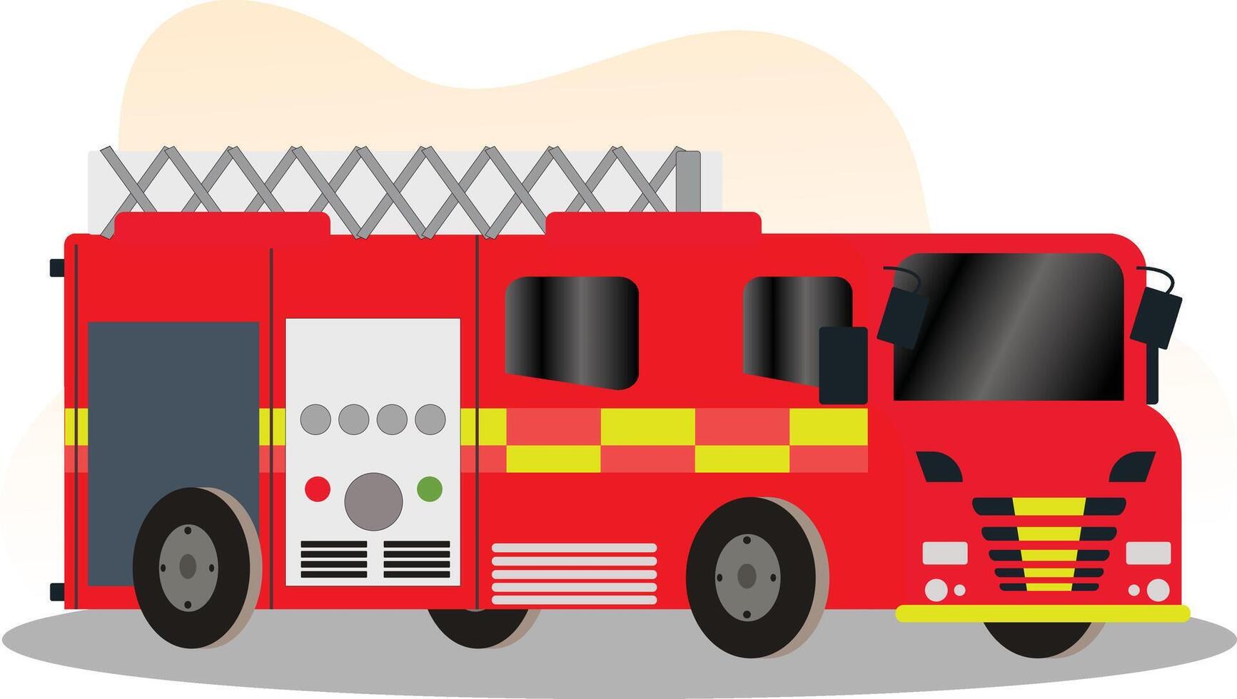 fire truck from the fire department vector