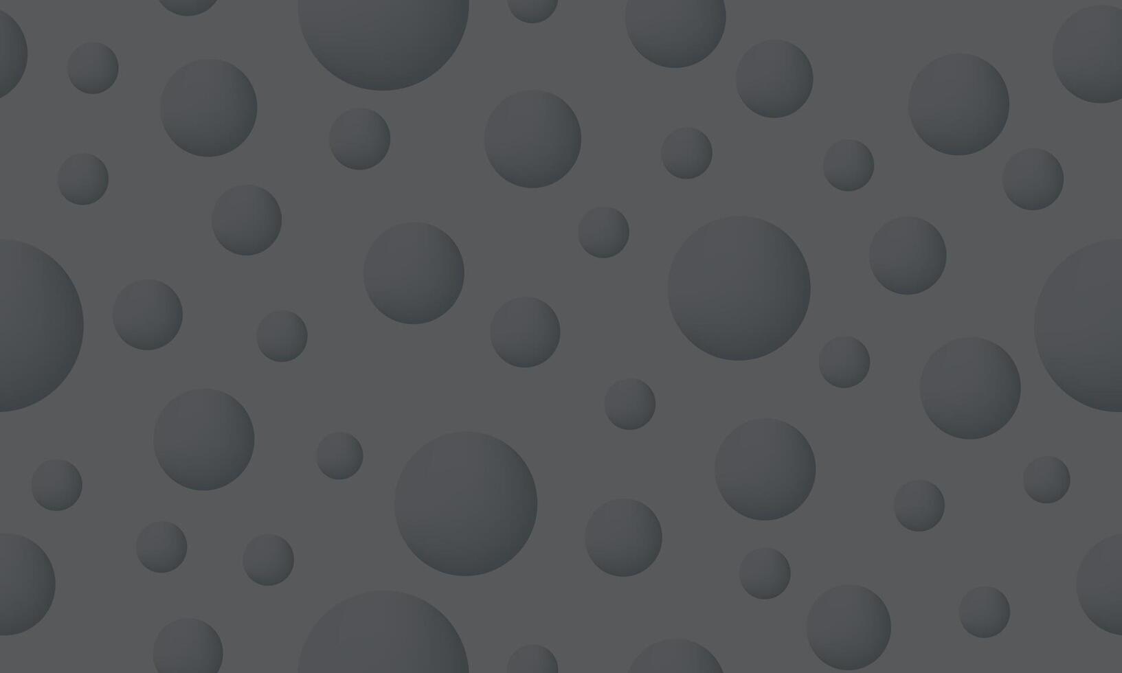 Seamless circles pattern. planet surface many dark holes. vector