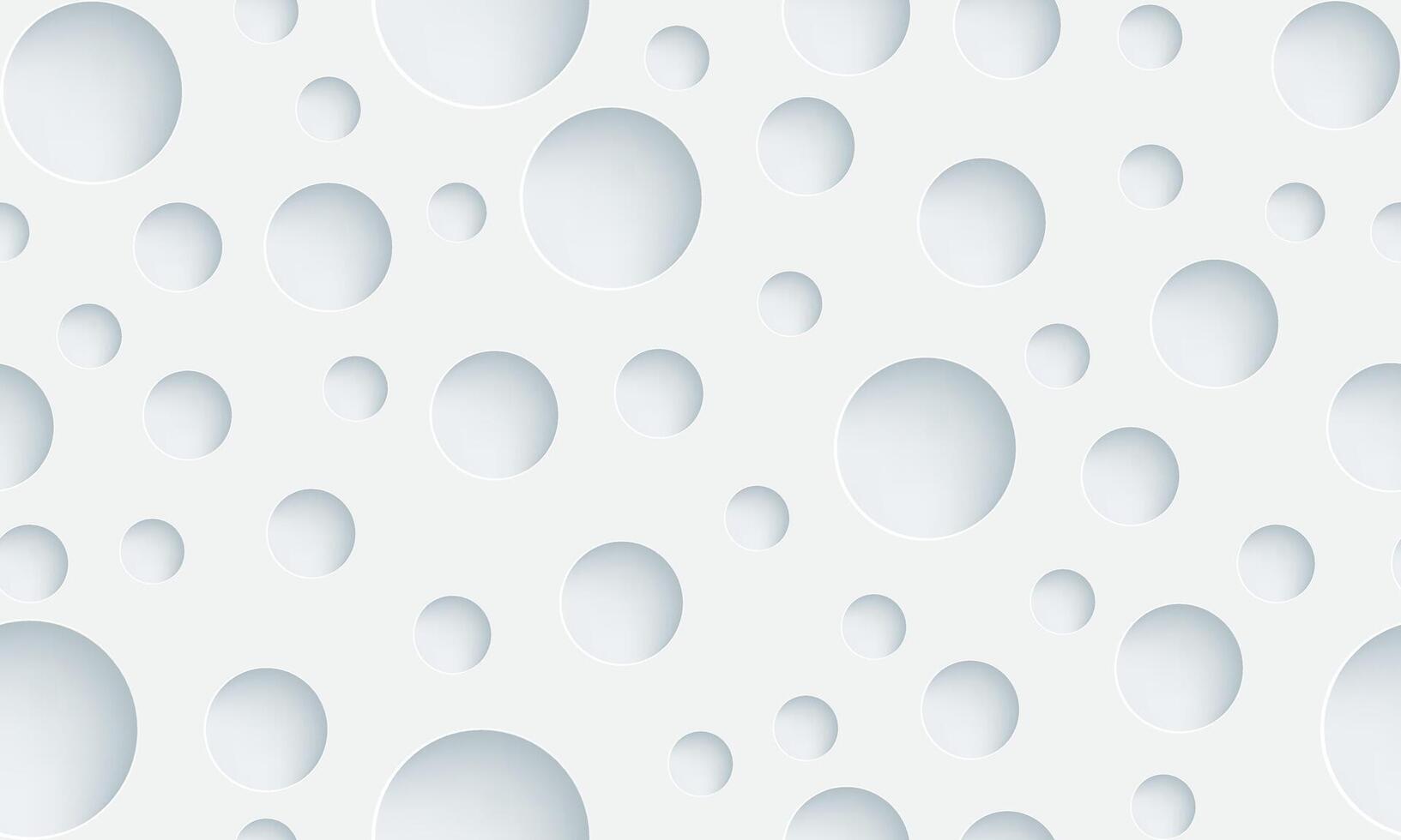 Seamless circles pattern. planet surface smooth white. vector