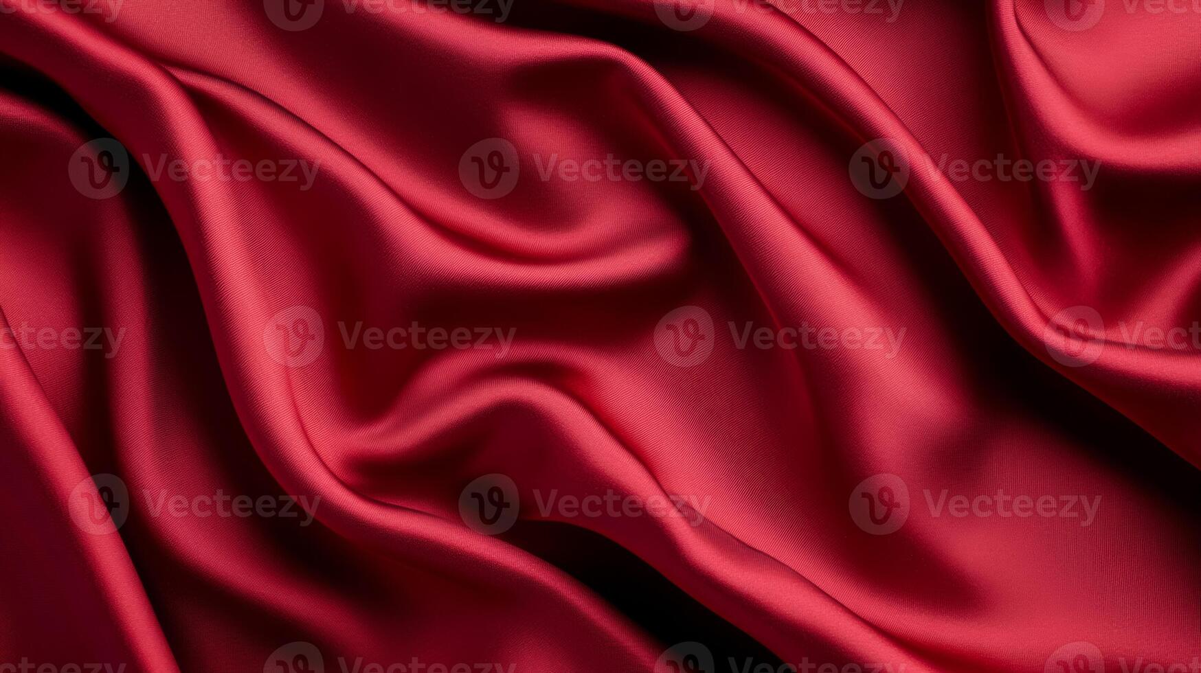 Velvet burgundy fabric with dramatic twists and deep shadows sumptuous and moody abstract background luxury vibe for holiday decor or New Year celebration photo