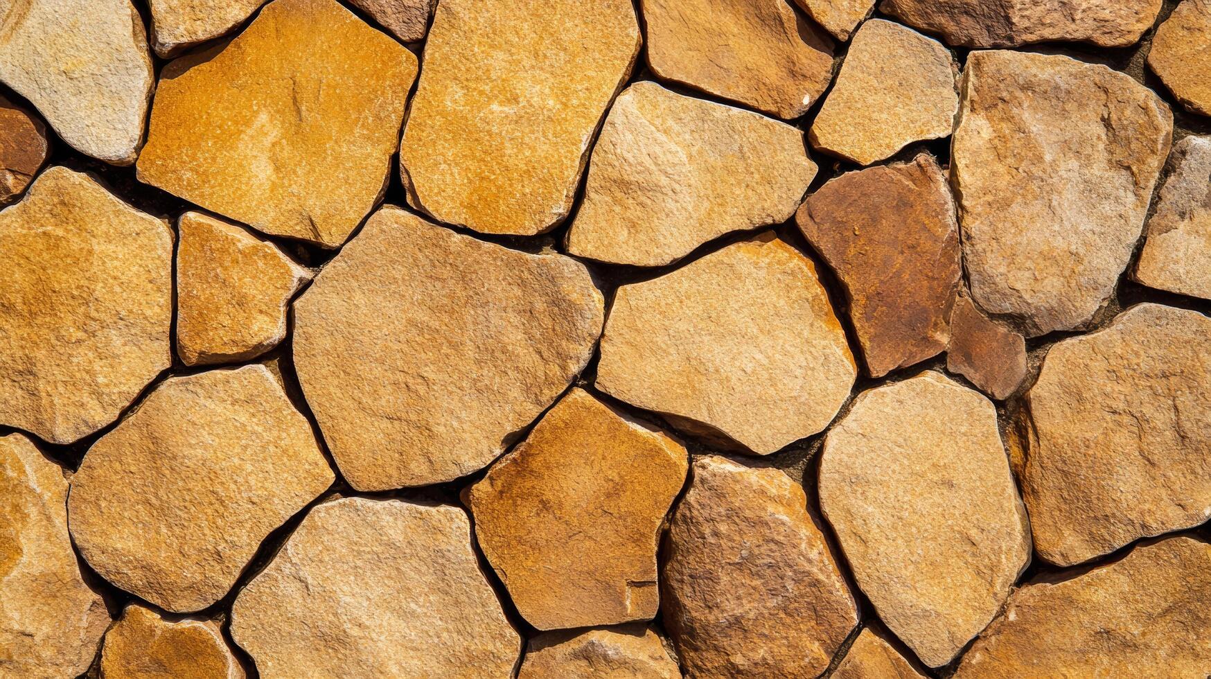 Coarse stone texture background featuring muted gold and warm brown tones reminiscent of Thanksgiving rustic charm with natural imperfections adding character and warmth to the image photo