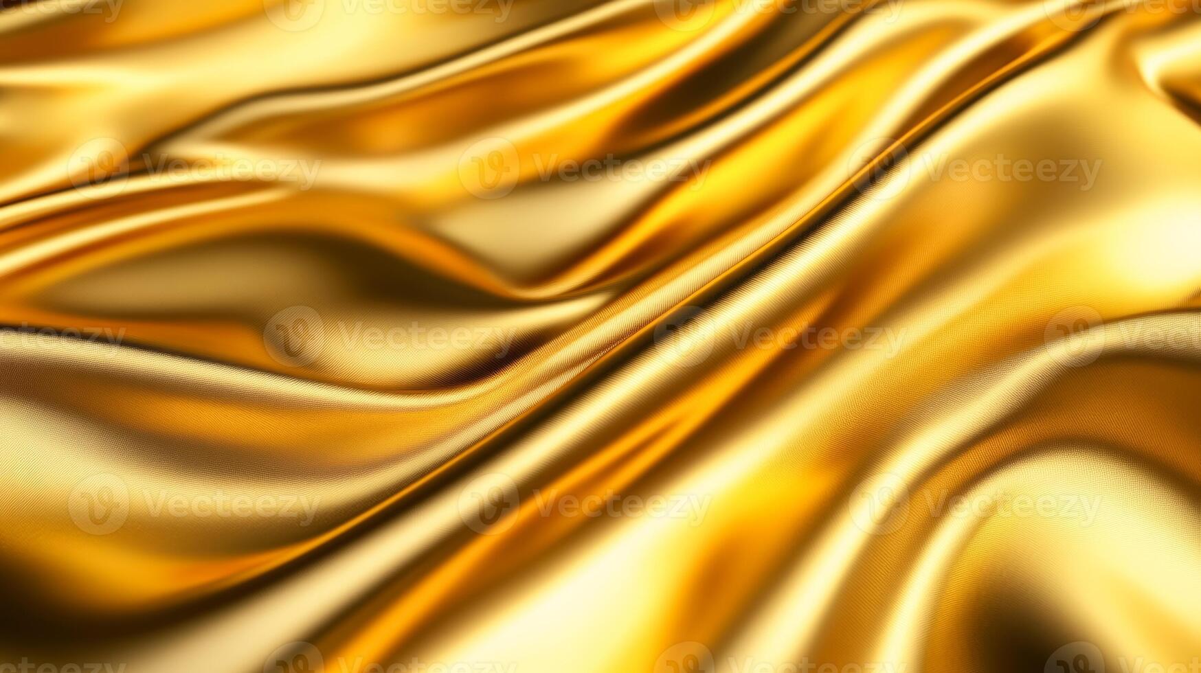 Fluid gold liquid silk wave rippling in smooth curves with deep shadows abstract background for a luxury Thanksgiving or Christmas vibe festive and elegant photo