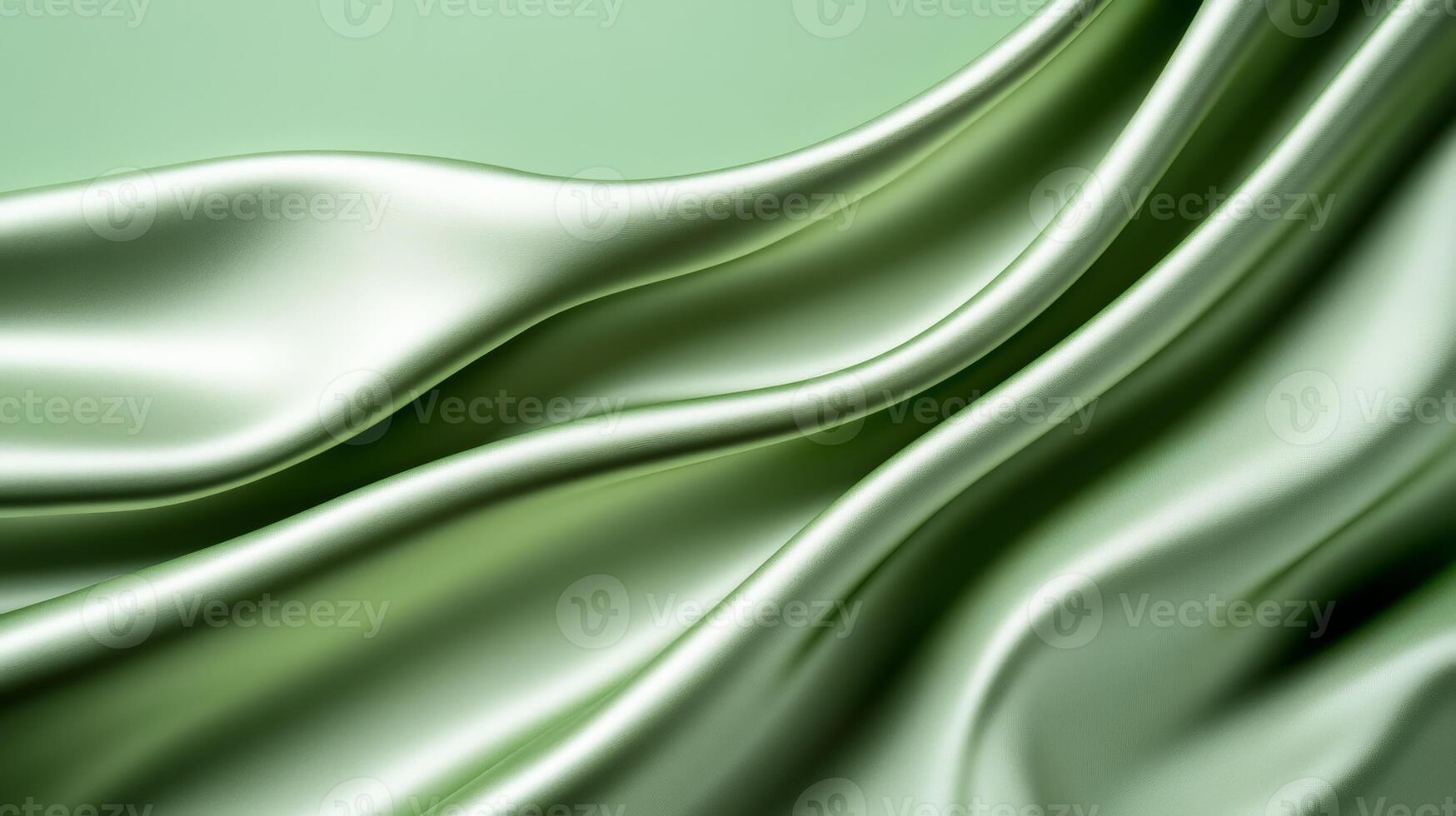 Light green and silver silk softly draping in smooth waves abstract background for Organ Donation Awareness delicate and life affirming vibe photo
