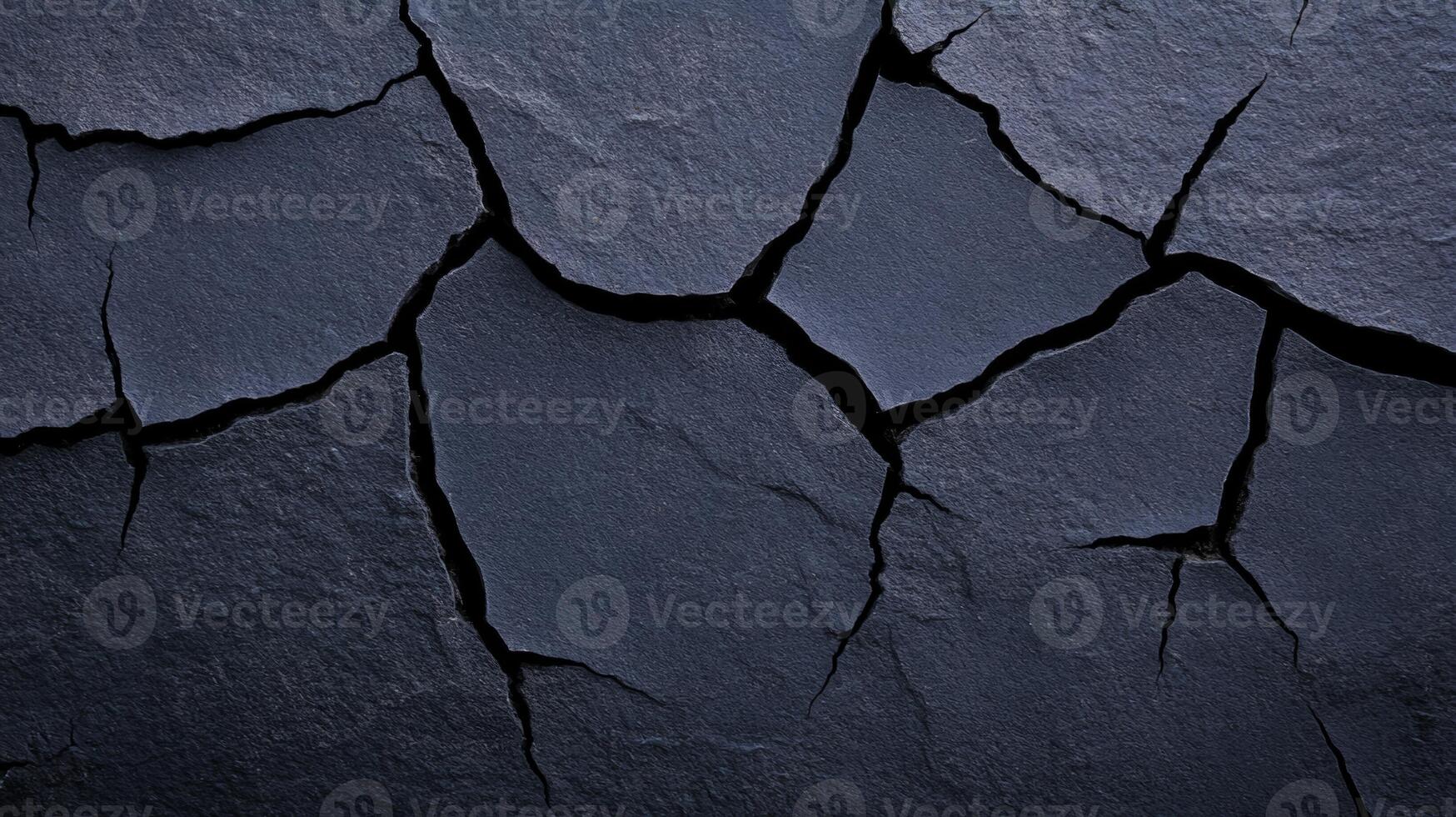 Rough grainy wall texture in ghostly pale gray and deep black tones eerie Halloween ambiance with cracks and scratches enhancing the haunted effect spooky design concept photo