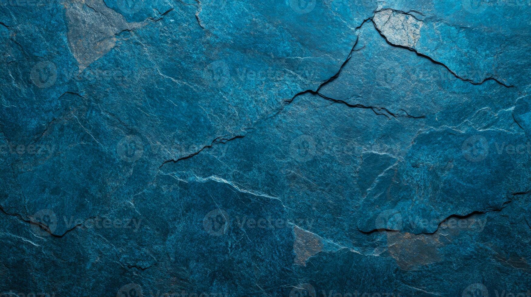 Textured stone surface in shades of deep blue and silver capturing Hanukkah spirit with subtle star engravings and rough grain adding a traditional festive touch photo