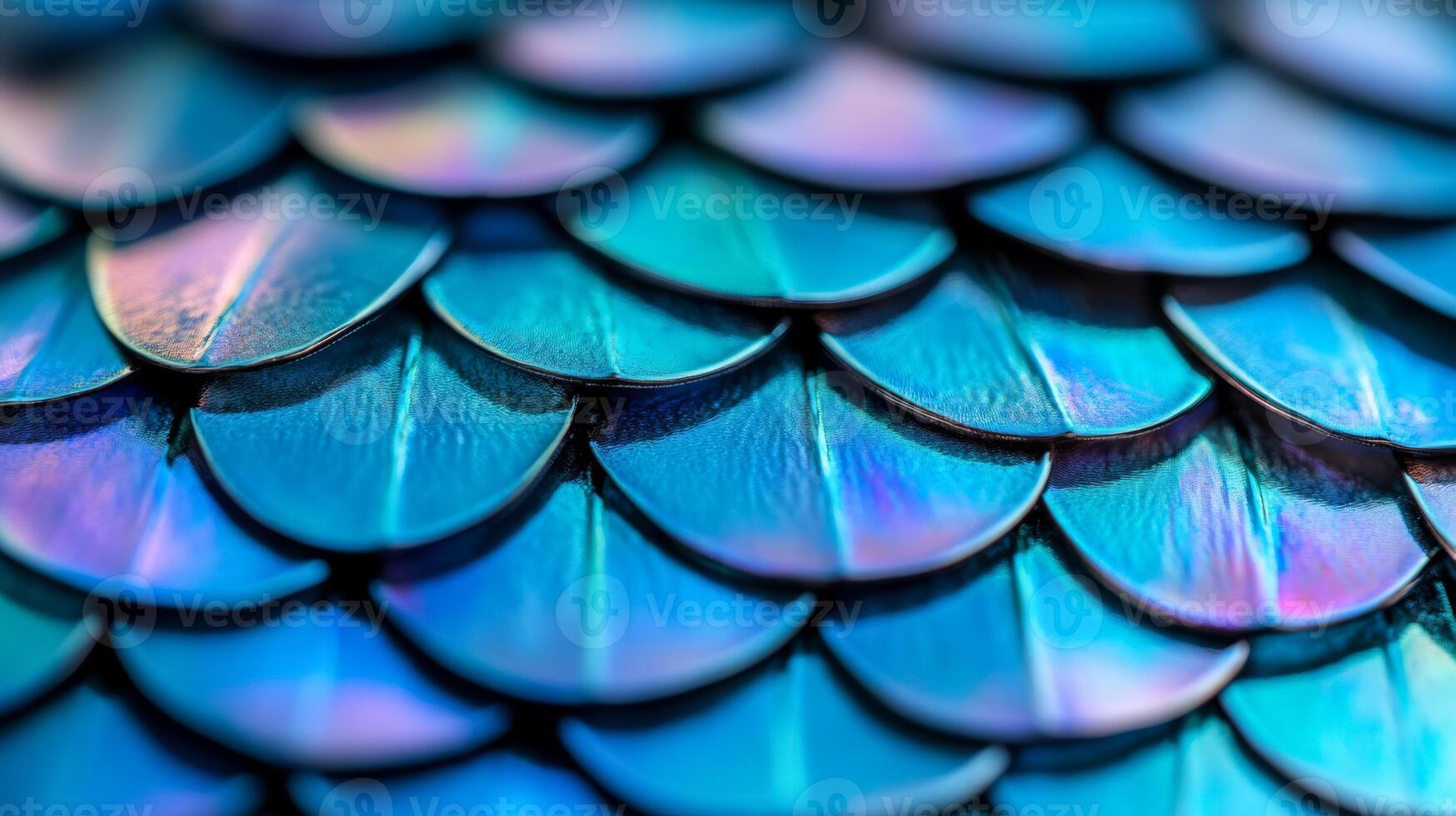 Extreme close up of a butterfly wing showing intricate scales in iridescent blues and greens photo