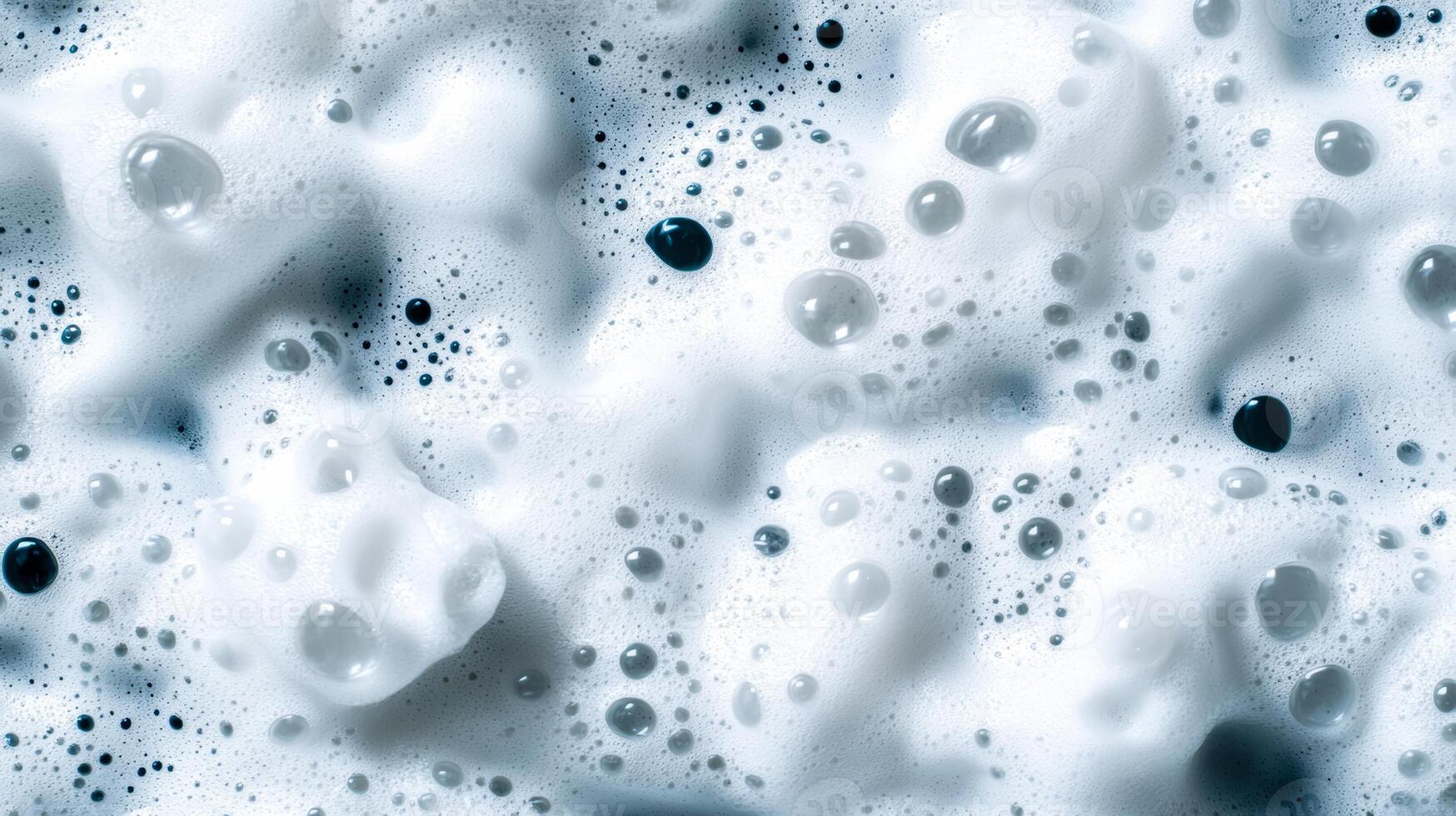 Extreme close up of ocean wave foam with intricate bubbles and swirls photo