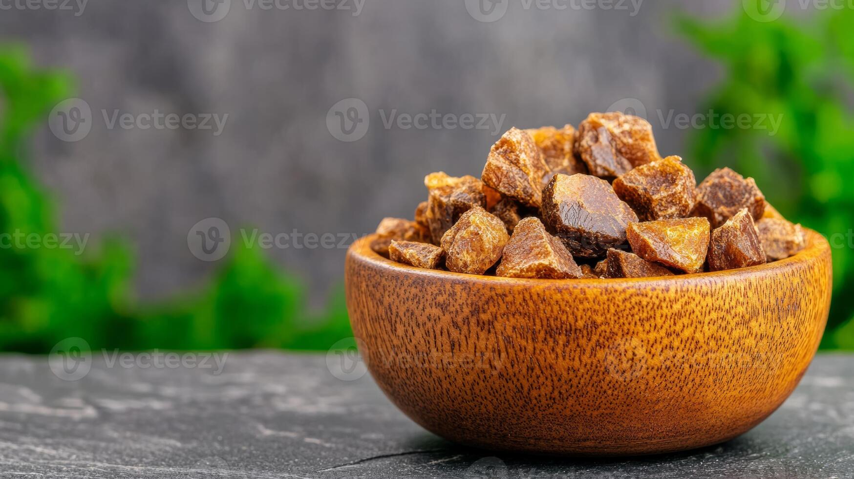 Cinnamon bark in a wooden bowl photo
