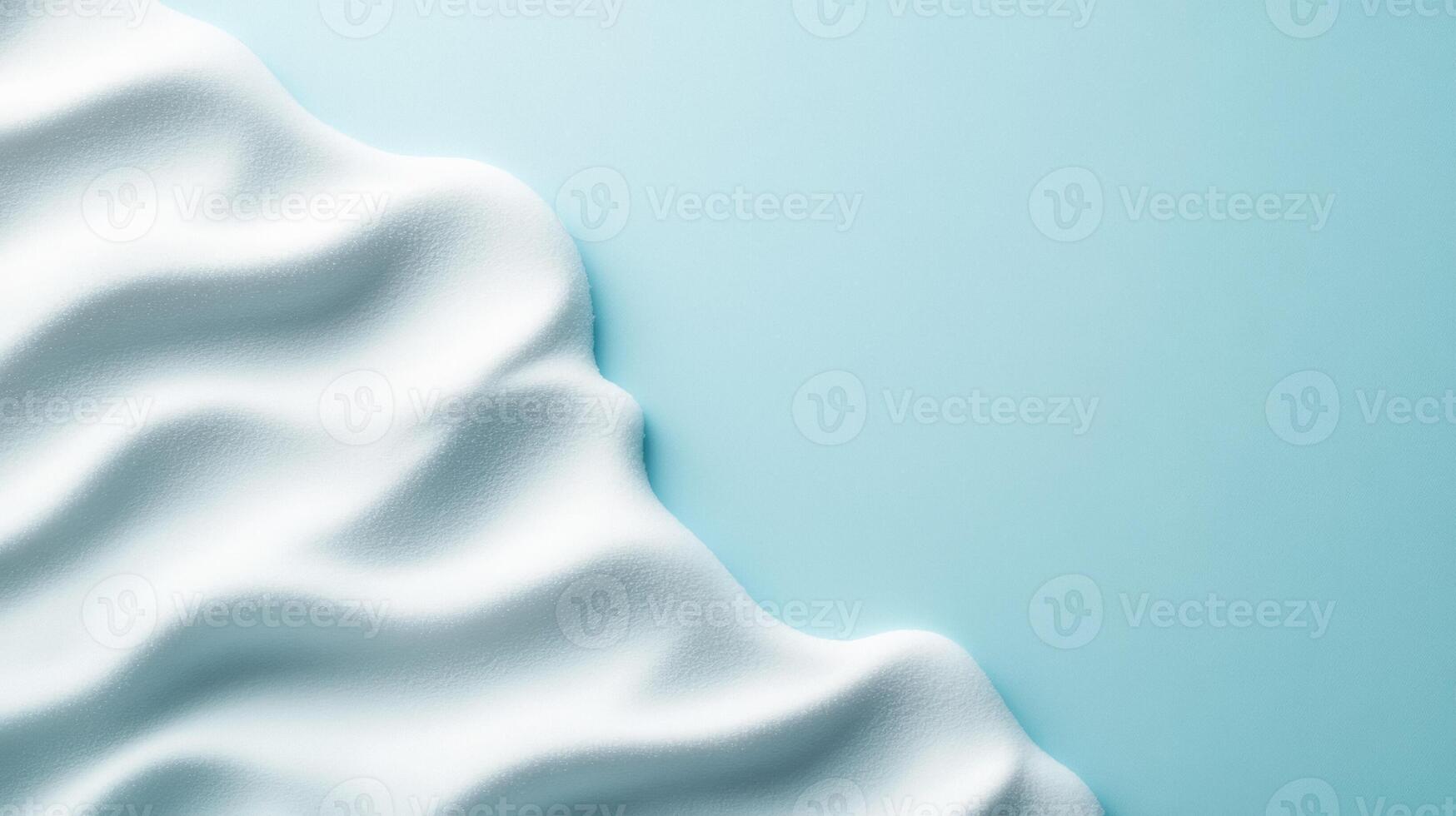 Soft white foundation mixed with hints of light blue creating a gradient reminiscent of snowy landscapes photo