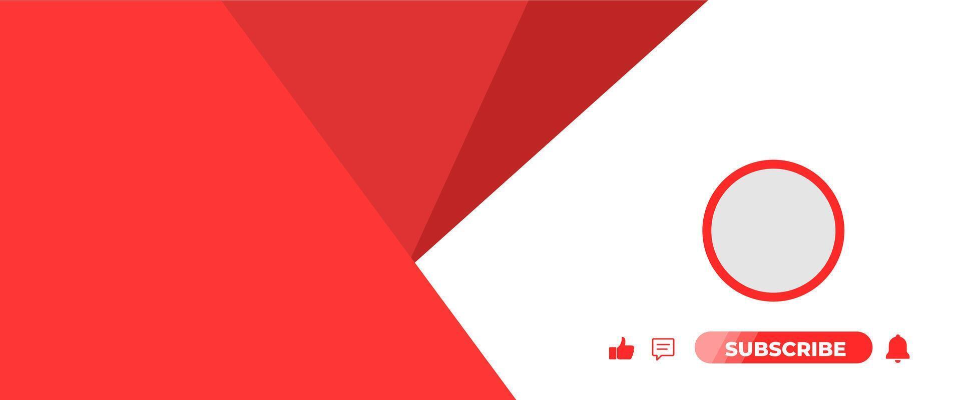 A red and white background with a white and red logo vector