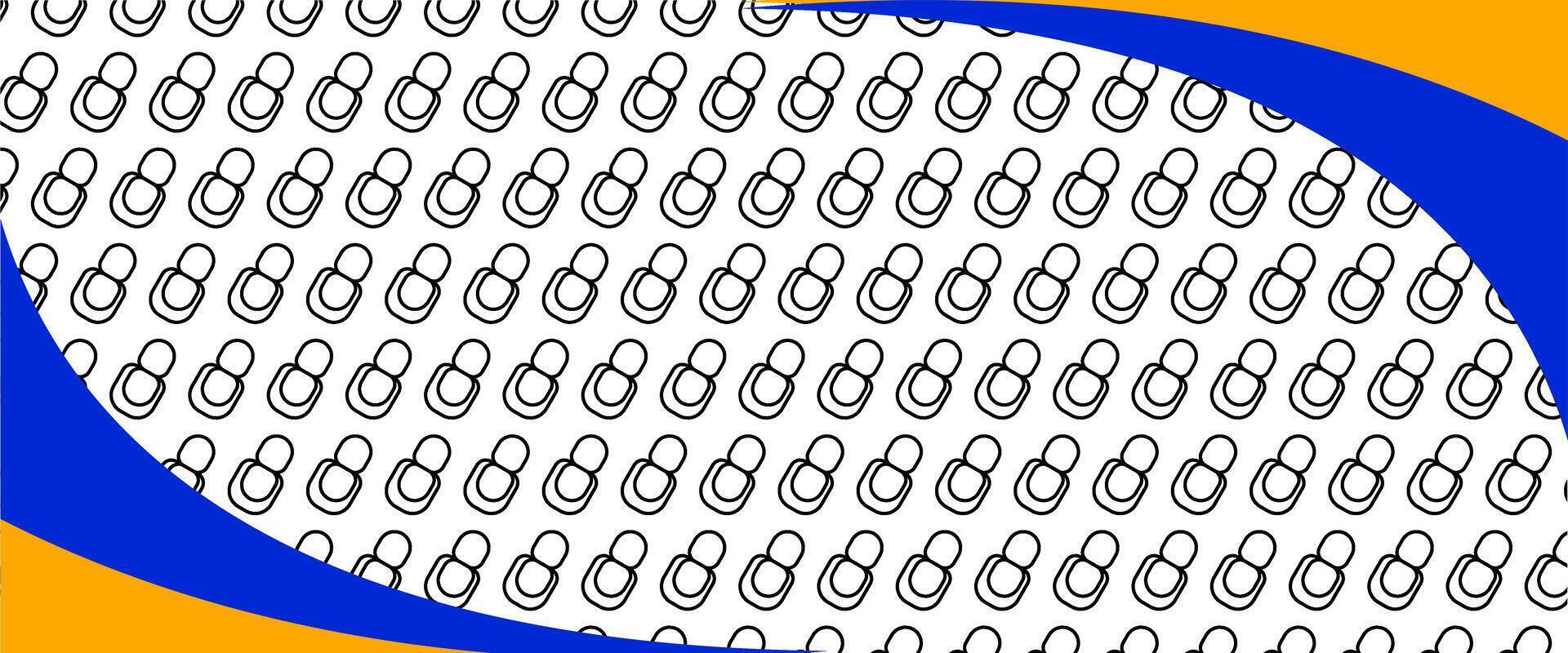 A blue and orange background with a circle in the middle vector