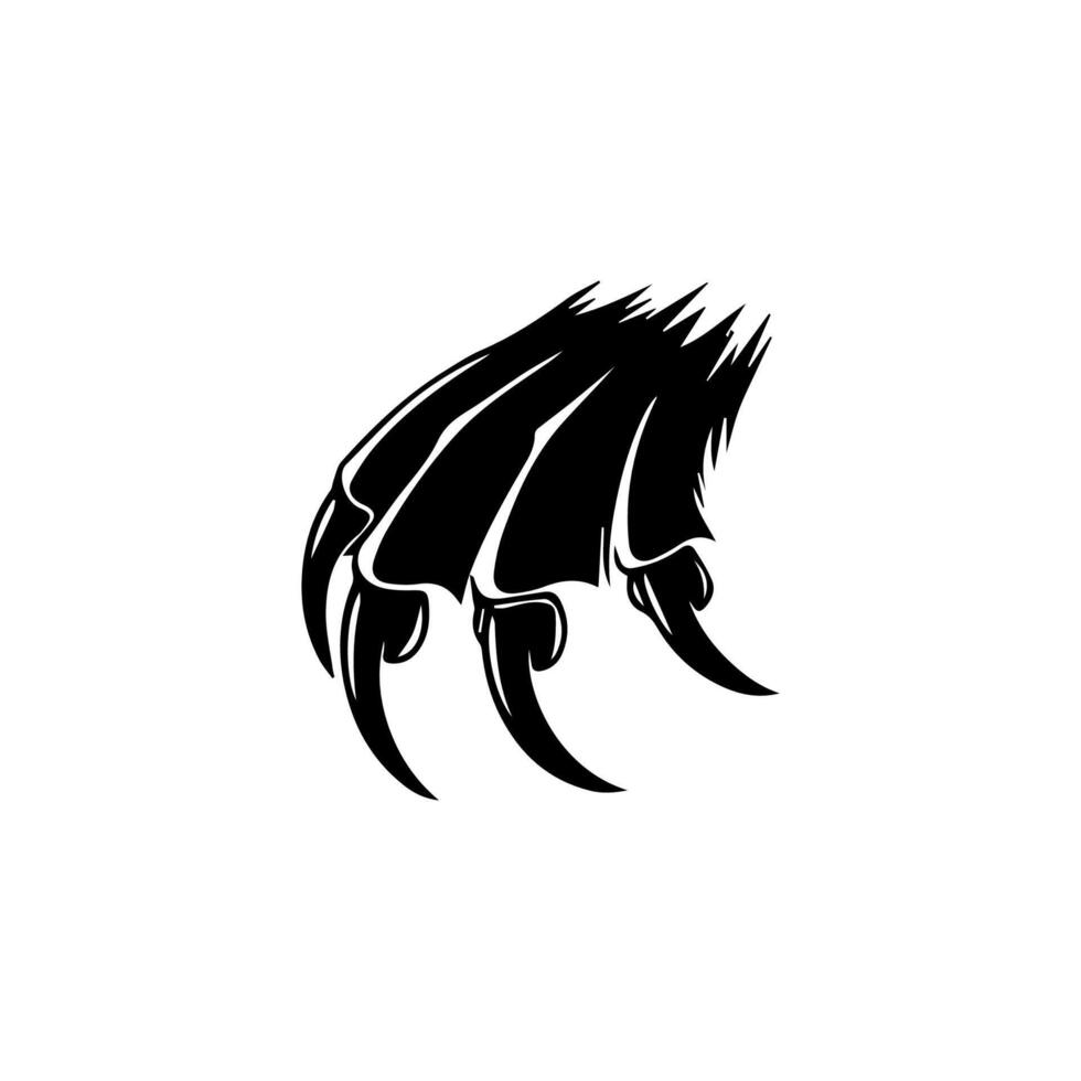 Bear claw logo design vector