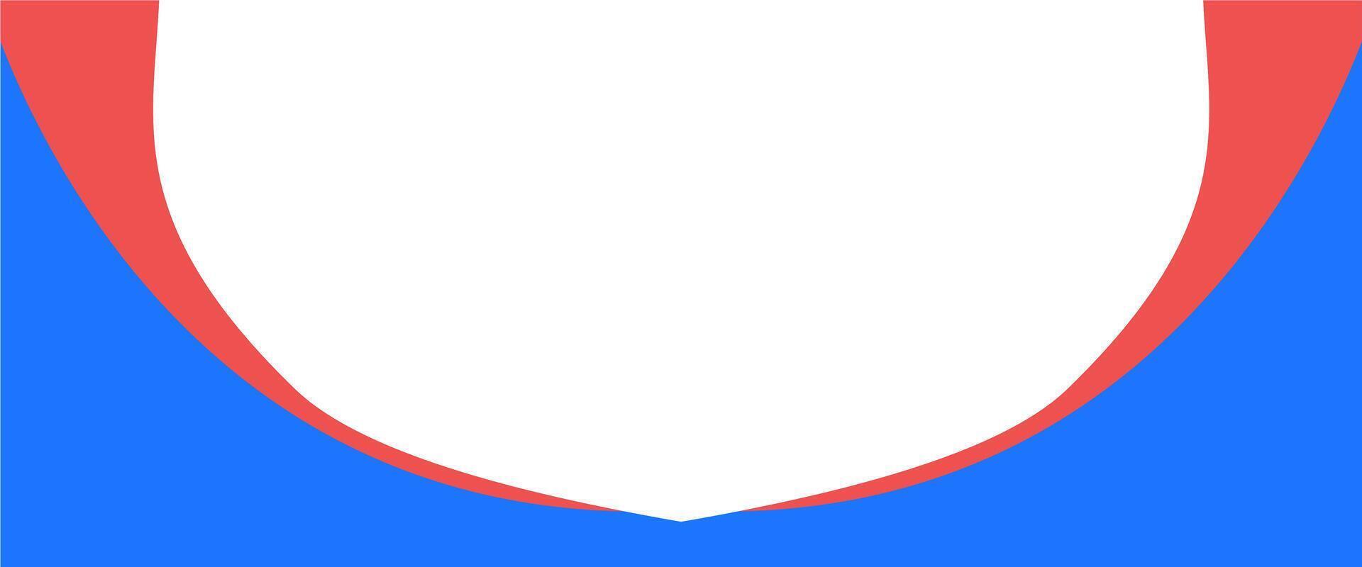 A blue and red shield with a white border vector