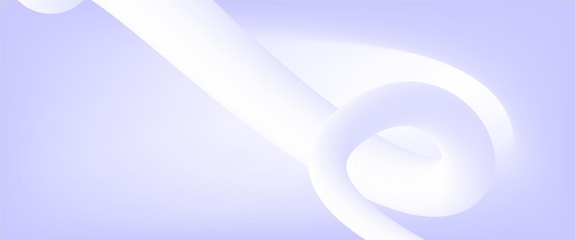 A white abstract background with a curved shape vector