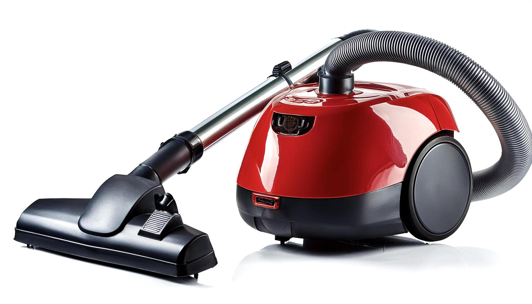 vacuum cleaner isolated on white background photo