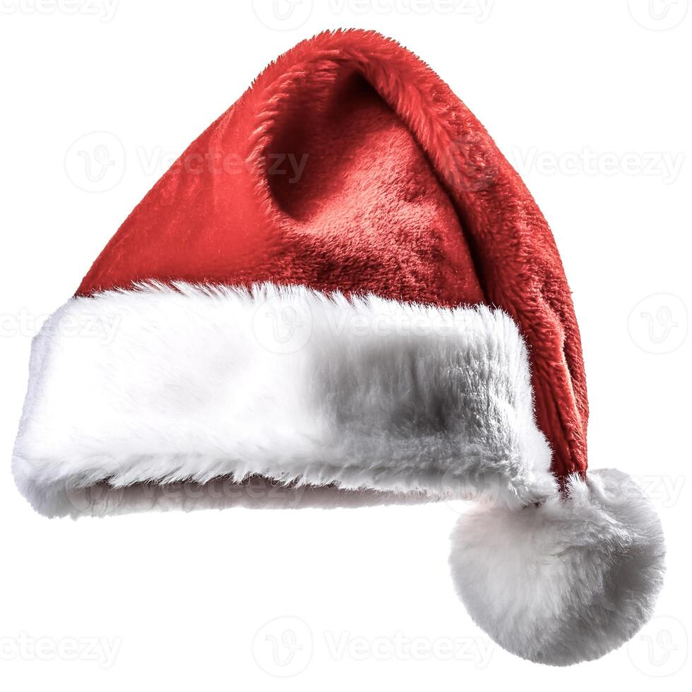 santa hat, isolated on white background photo