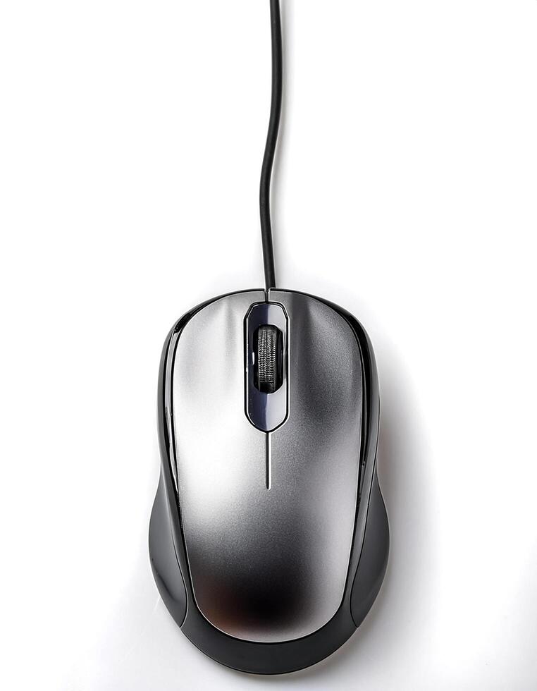 computer mouse isolated on white background photo