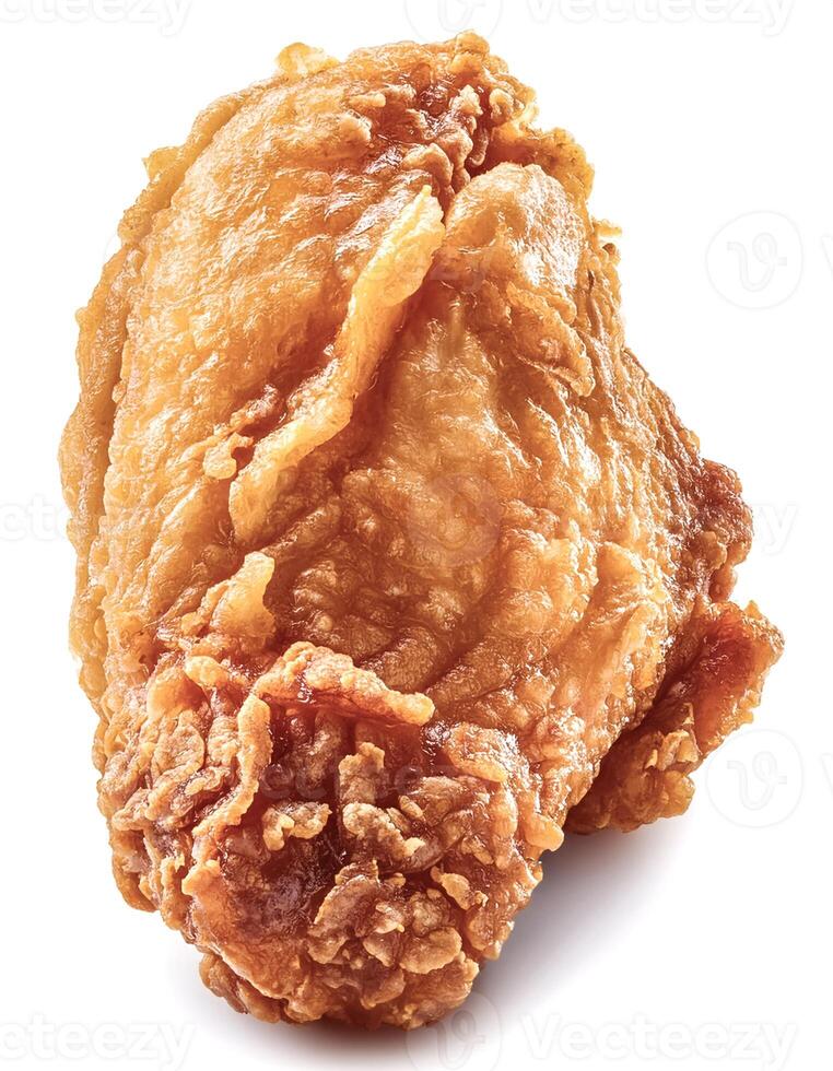 Fried chicken, isolated on white background photo