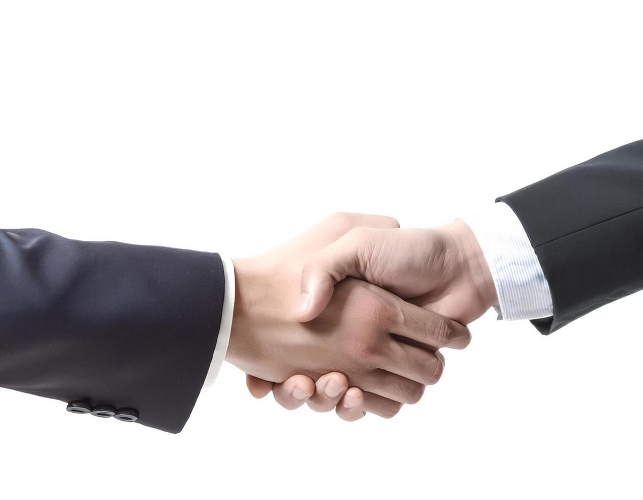 handshake for teamwork of business merger and acquisition photo