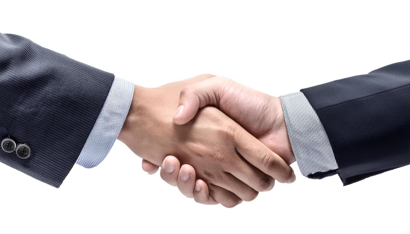 handshake for teamwork of business merger and acquisition photo