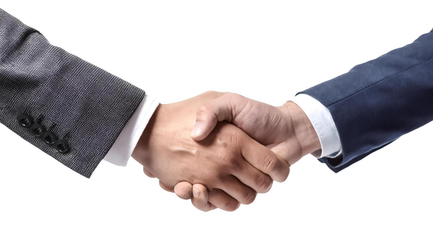 handshake for teamwork of business merger and acquisition photo