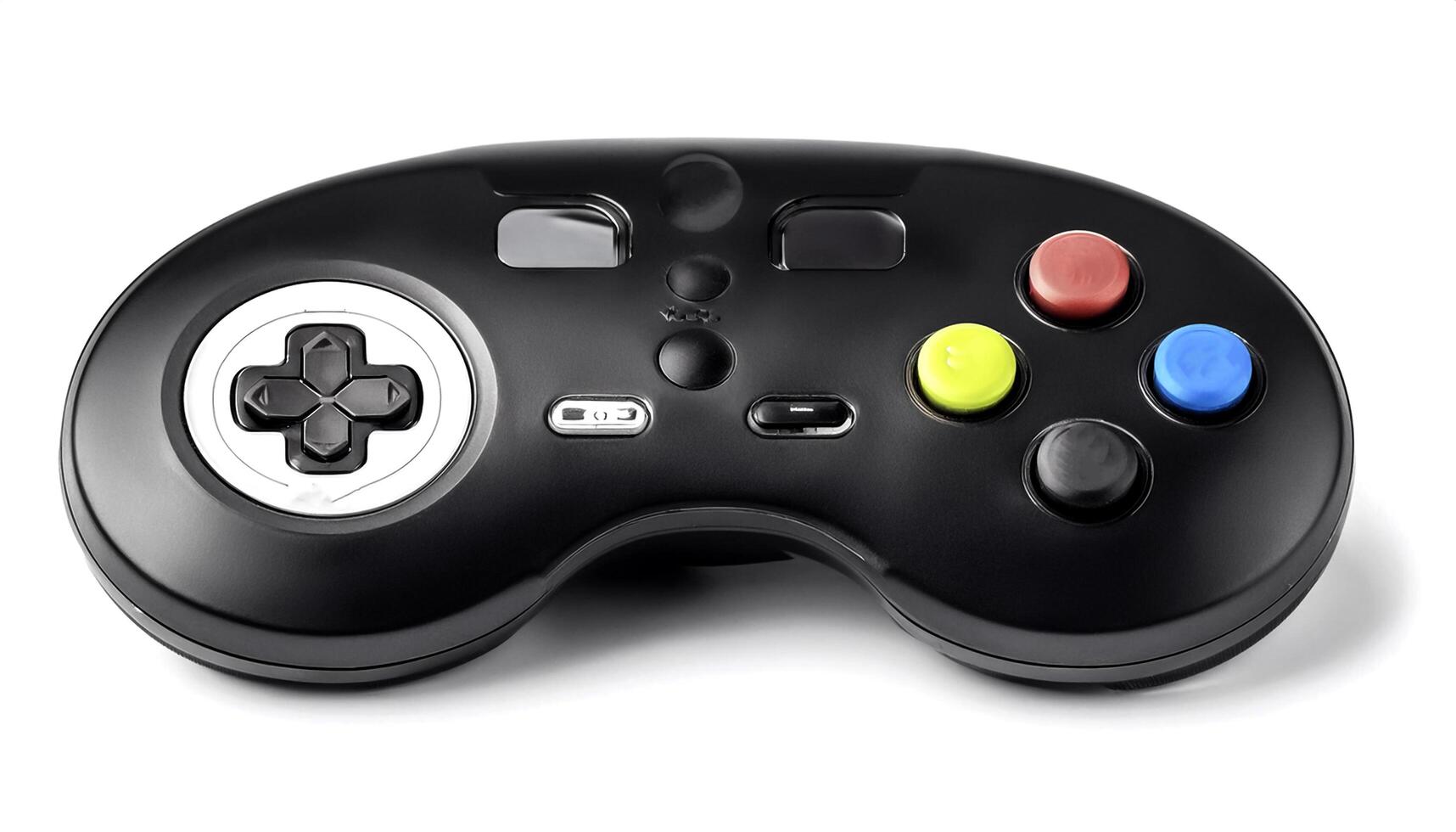 gaming controller isolated on white background photo