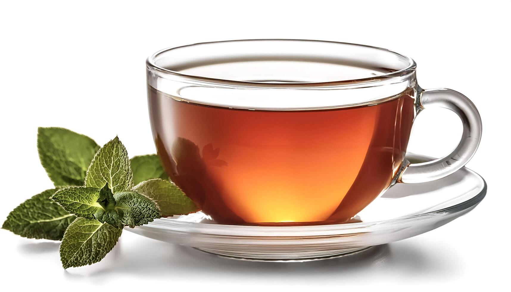 cup of tea Isolated on white background photo