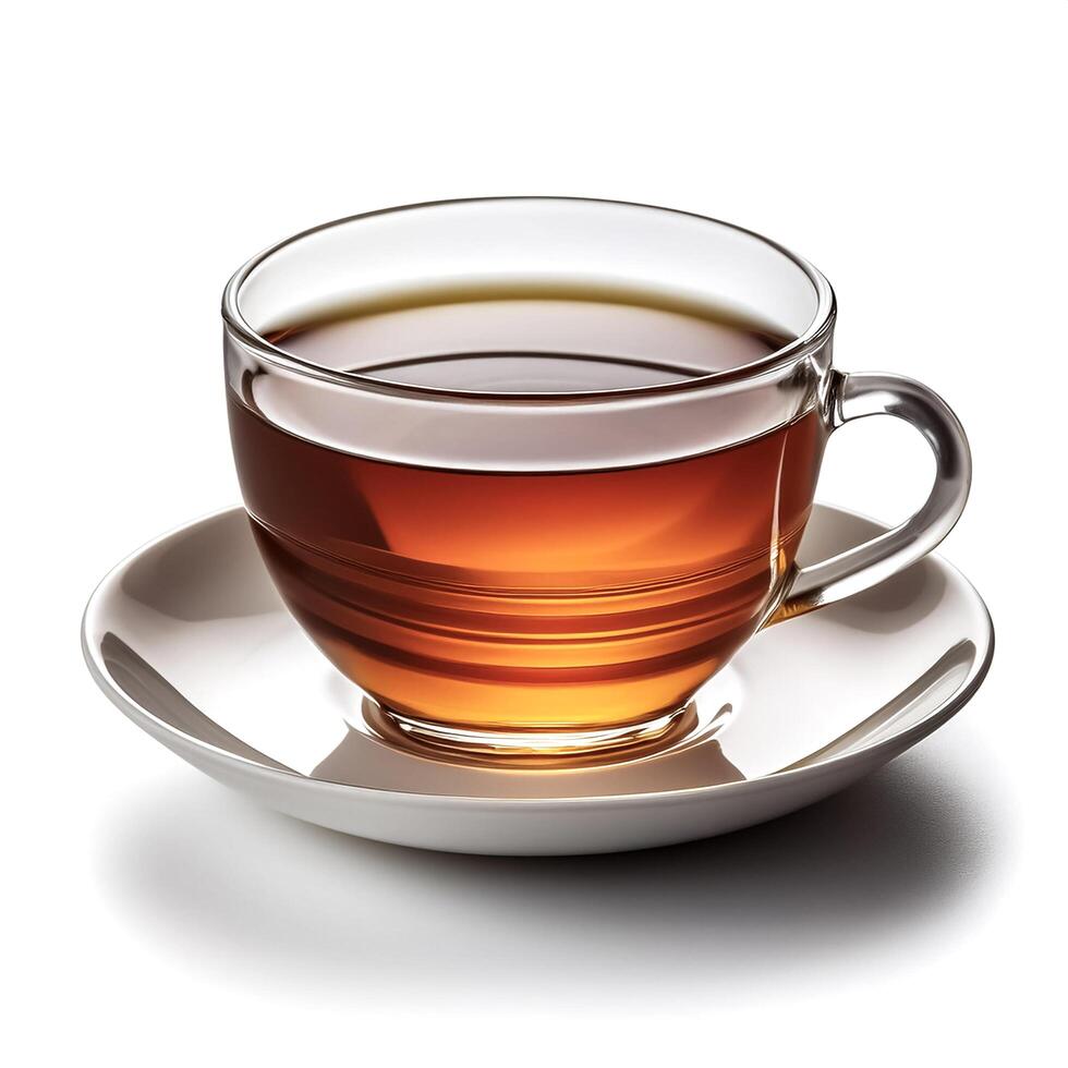 cup of tea Isolated on white background photo
