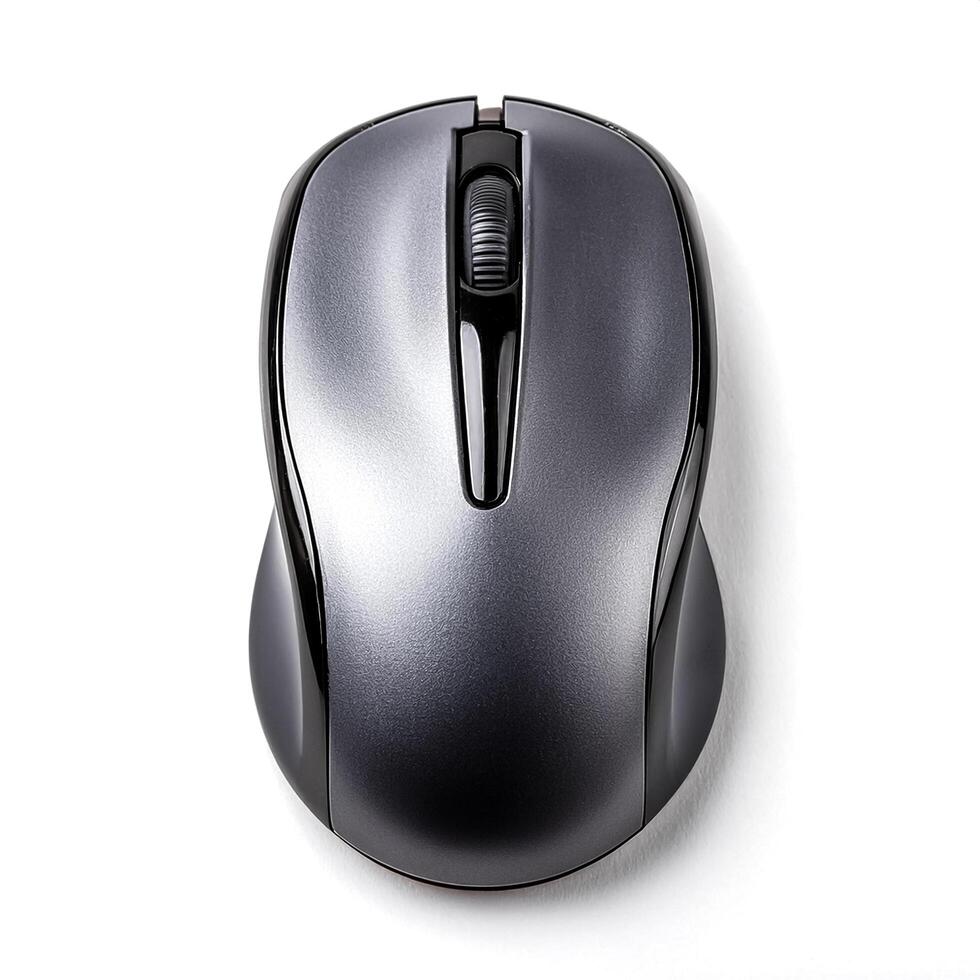 computer mouse isolated on white background photo