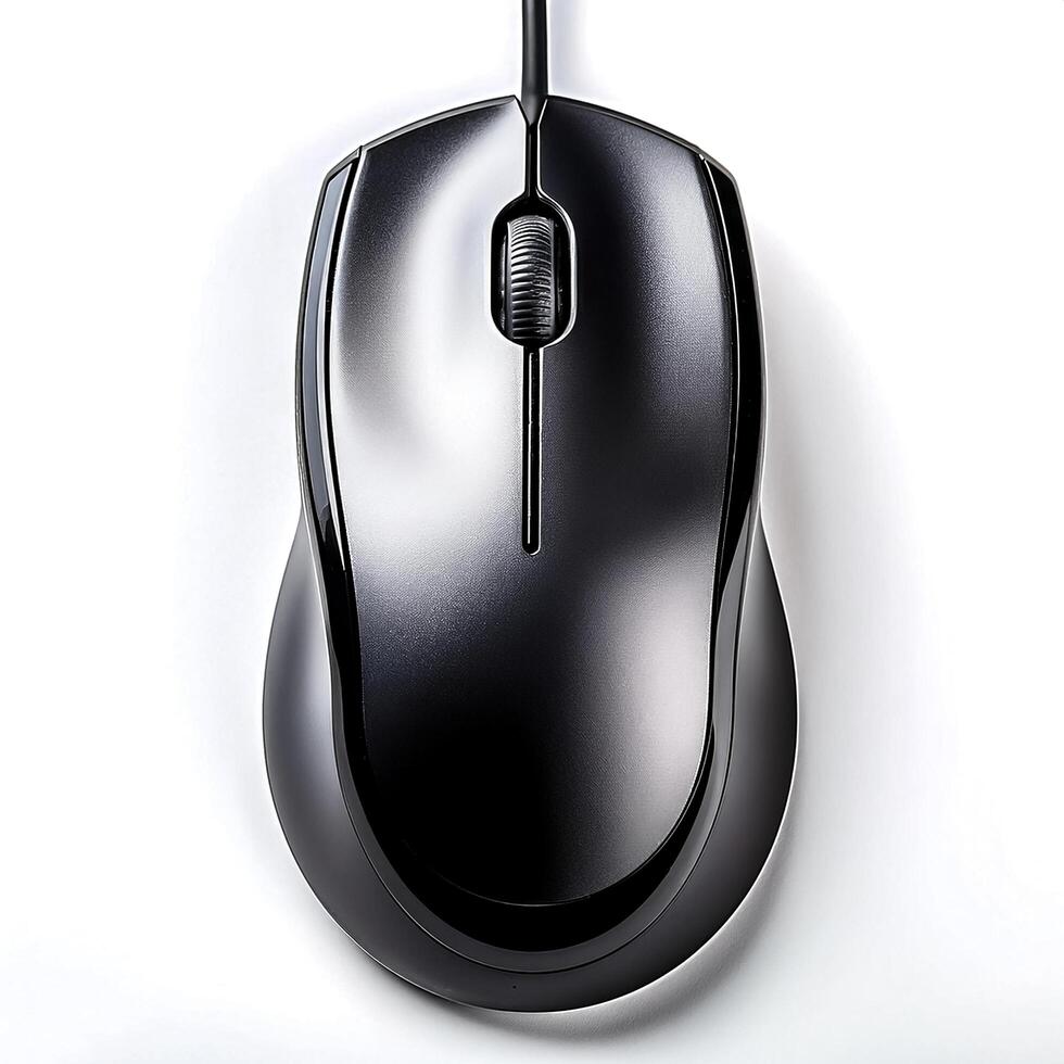 computer mouse isolated on white background photo