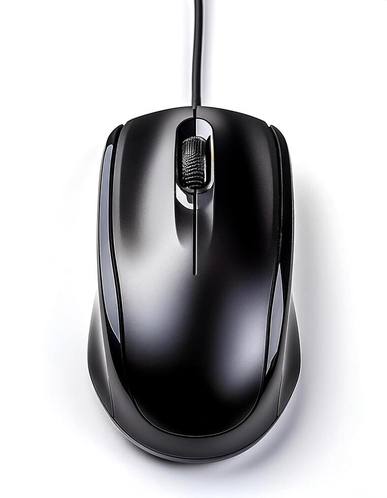 computer mouse isolated on white background photo